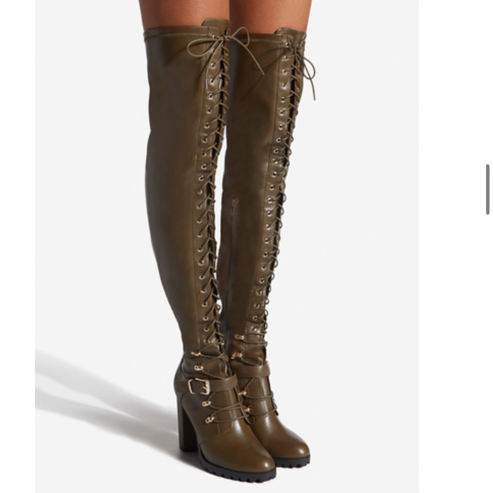 DENEISHA TALL LACE-UP BOOT